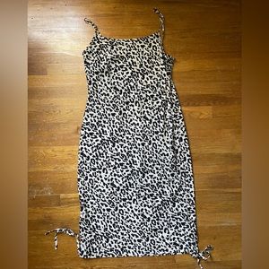Sugar Lips Leopard Midi Dress size Large
